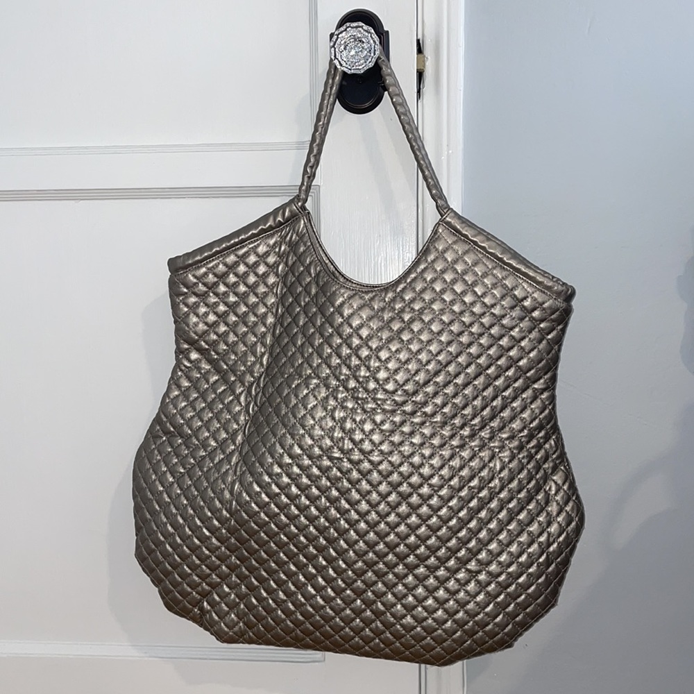 Armani exchange quilted metallic shoulder bag